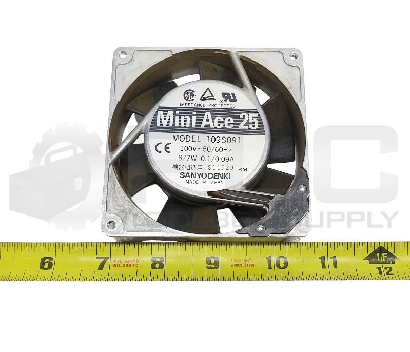 LOT OF 3 SANYO DENKI 109S091 MINI ACE 25 FAN 100V~50/60Hz 8/7W 0.1/0.09A