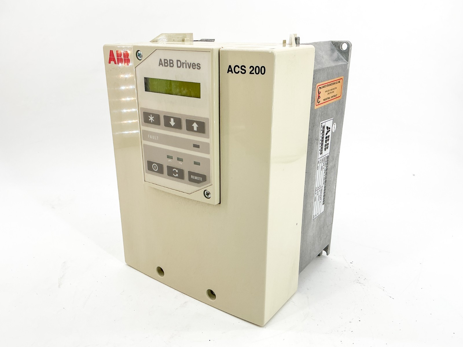 ABB ACS201-1P6-3-00-10 AC Drive 480V 3A 3PH 63Hz – For parts – Not working