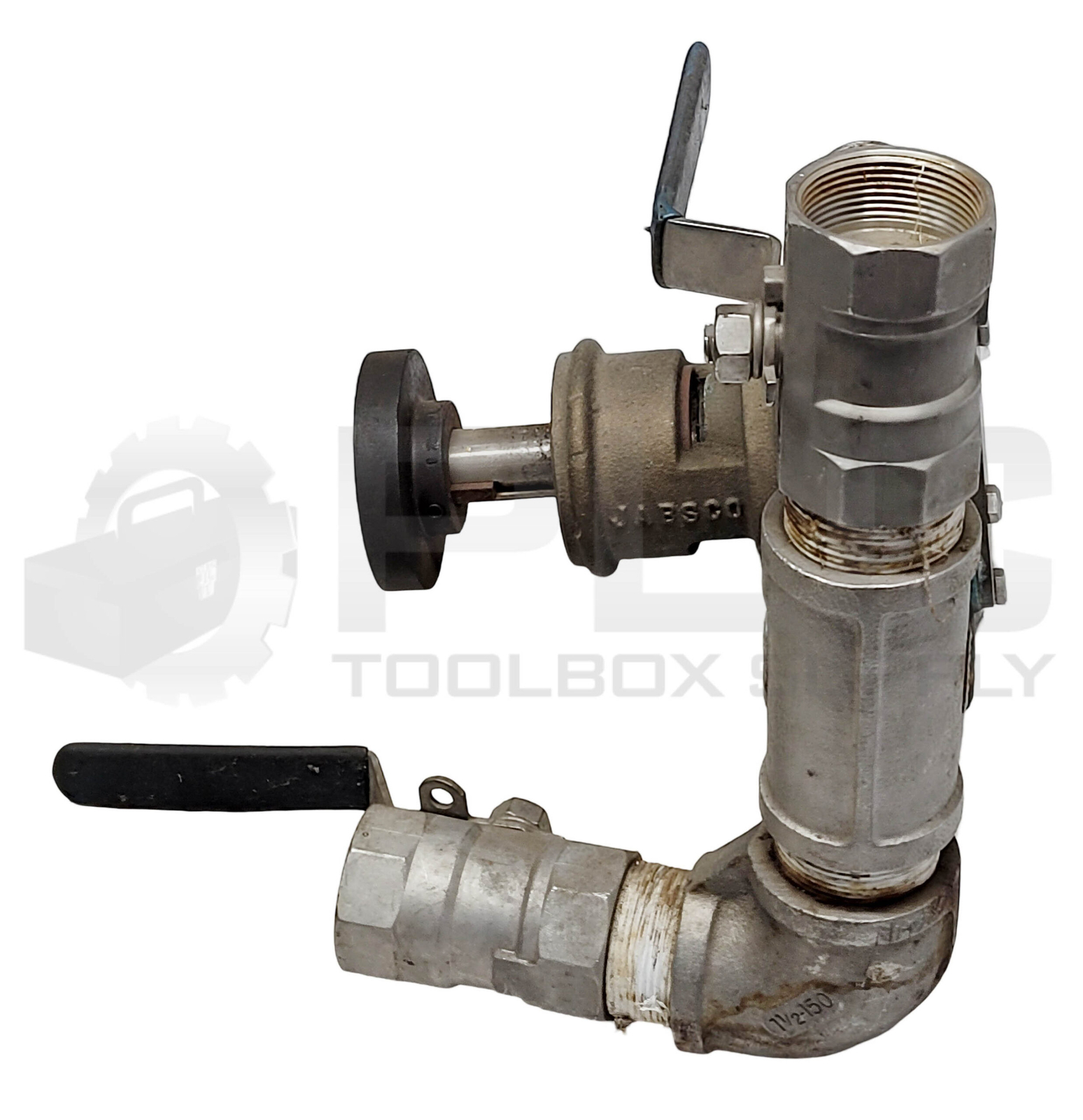 JABSCO 6400-0004 IMPELLAR PUMP W/ (2) CF8M VALVE 1-1/2″ 800WOG