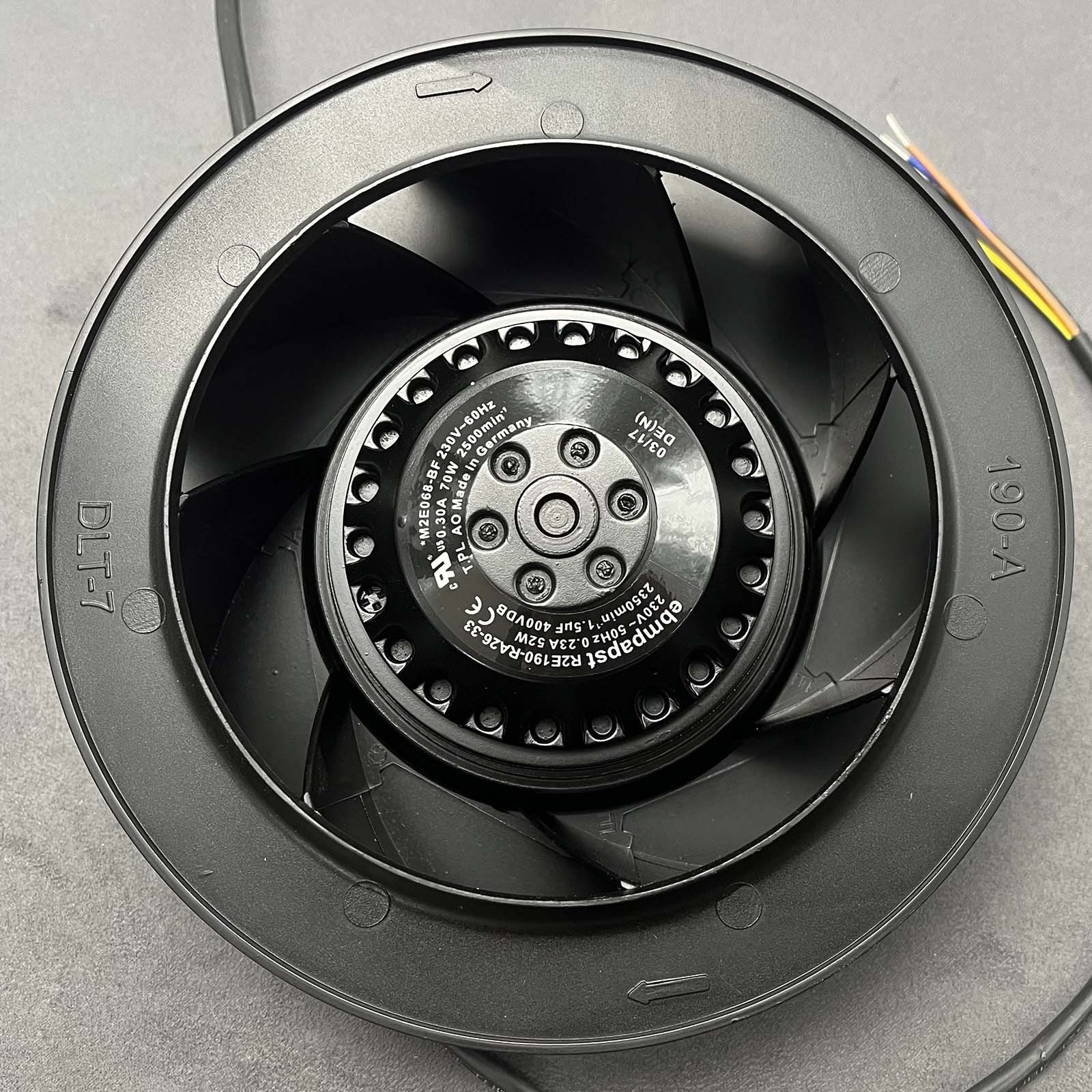 New Centrifugal Fan for R2E190-RA26-33