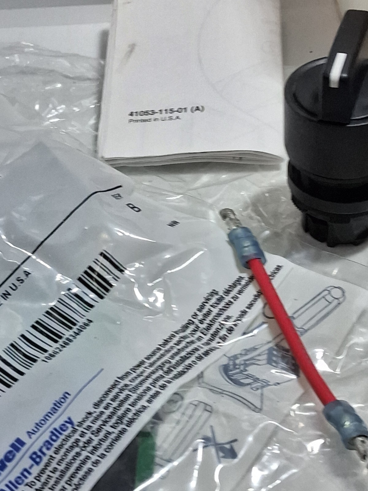 ALLEN BRADLEY 198-MT1 SELECTOR SWITCH 3 POSITION MAIN “HAND-OFF-AUTO SER D NIB