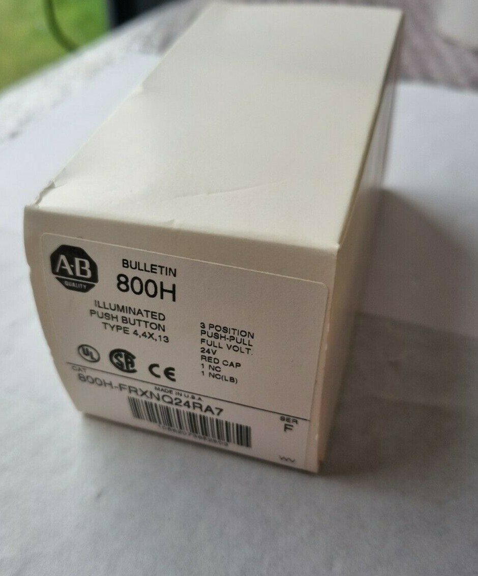 ALLEN BRADLEY 800H-FRXNQ24RA7 SER F ILLUMINATED PUSH BUTTON (R1S-1.7B2)