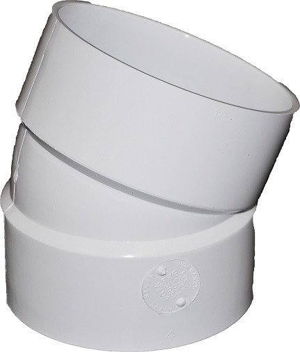 Oldcastle V-704 22-1/2 ELL 4 PVC HXH ASTM D3034 SDR35