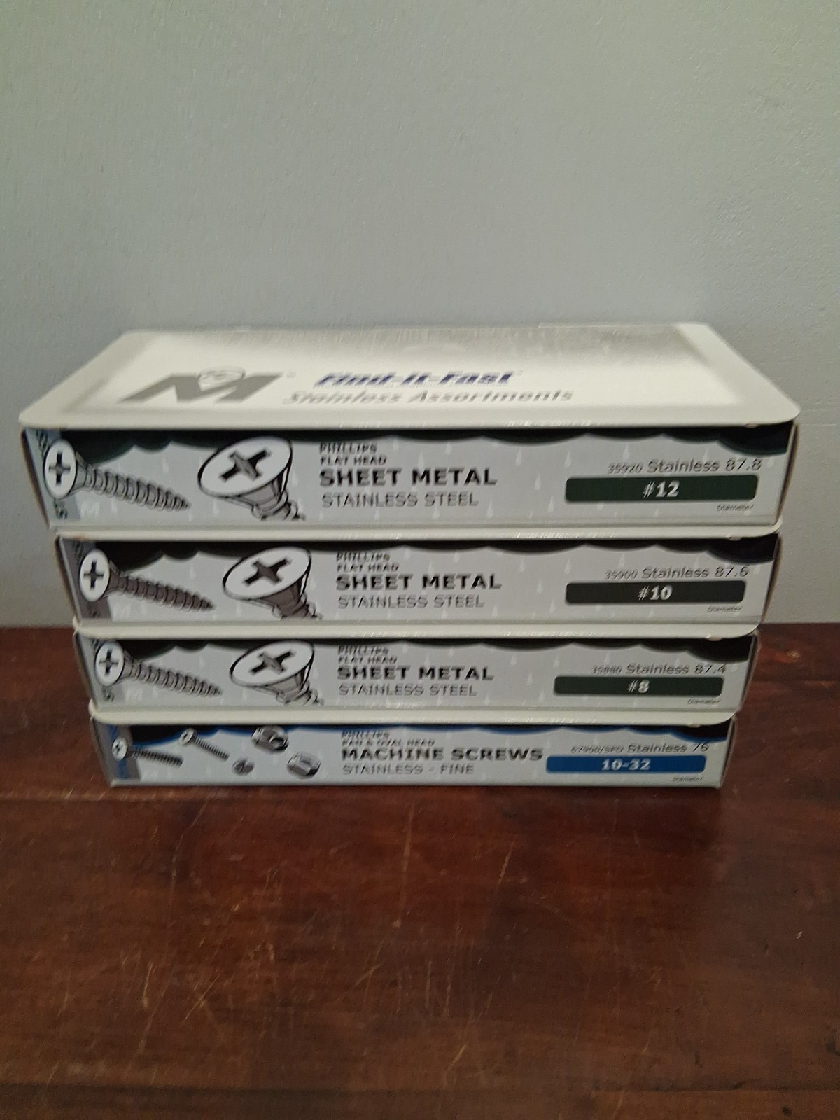 Midwest Fasteners Find It Fast **Empty** Stainless Steel Screw Assortment Boxes