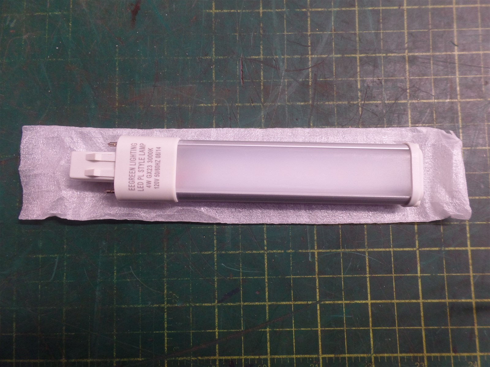 LED 4W PL STYLE GX23 RETROFIT LAMP ASSEMBLY 3000K 120V, 50/60HX,