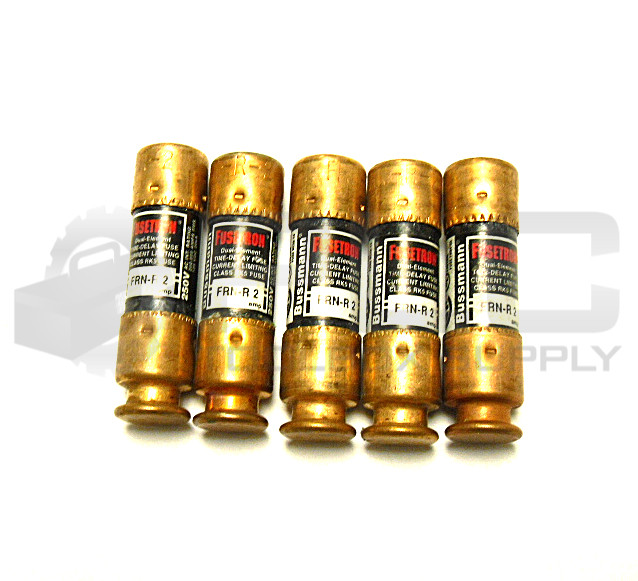 LOT OF 5 NEW FUSETRON FRN-R 2 FUSE DUEL ELEMENT