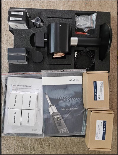 GRAS Type 45CA Associated electroacoustic testing TYPE45CA