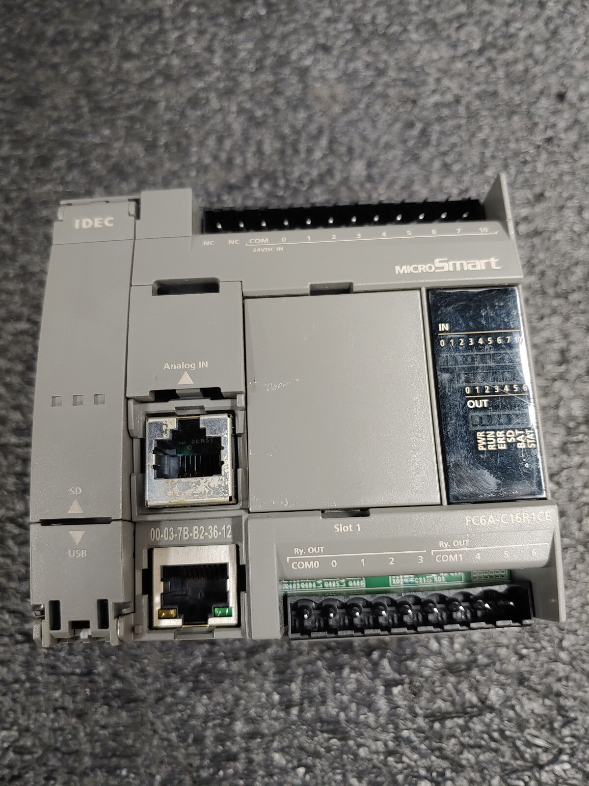 IDEC FC6A-C16R1CE FC6A MicroSmart PLC 16IO CPU 24VDC Relay
