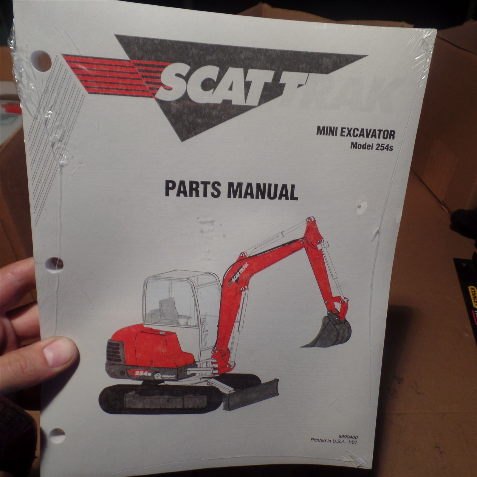 SCAT TRAK MINI EXCAVATOR MODEL 254S PARTS MANUAL, 8990400, OMNIQUIP