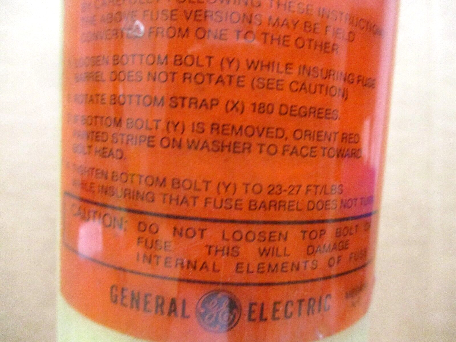 GE FUSE F/4160 kV SW GEAR Current Limiting Fuse 4.8kV Voltage Rating 49663HI