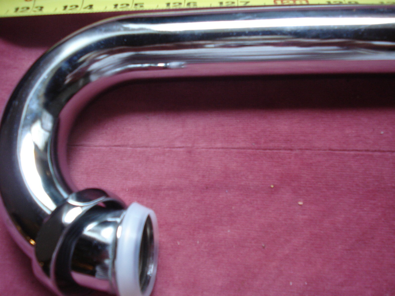 (0531.) Floor Tail Piece for S Trap 1-1/4″ x 17″ L , Brass, Chrome Plated, 22G