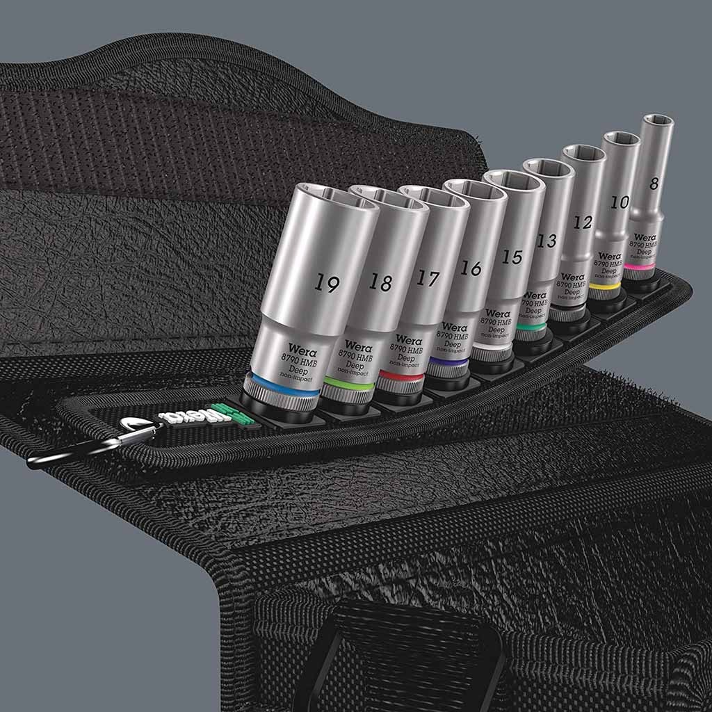 New Wera 1/4″ Belt Metric Deep Socket Set – P/N 05004525001