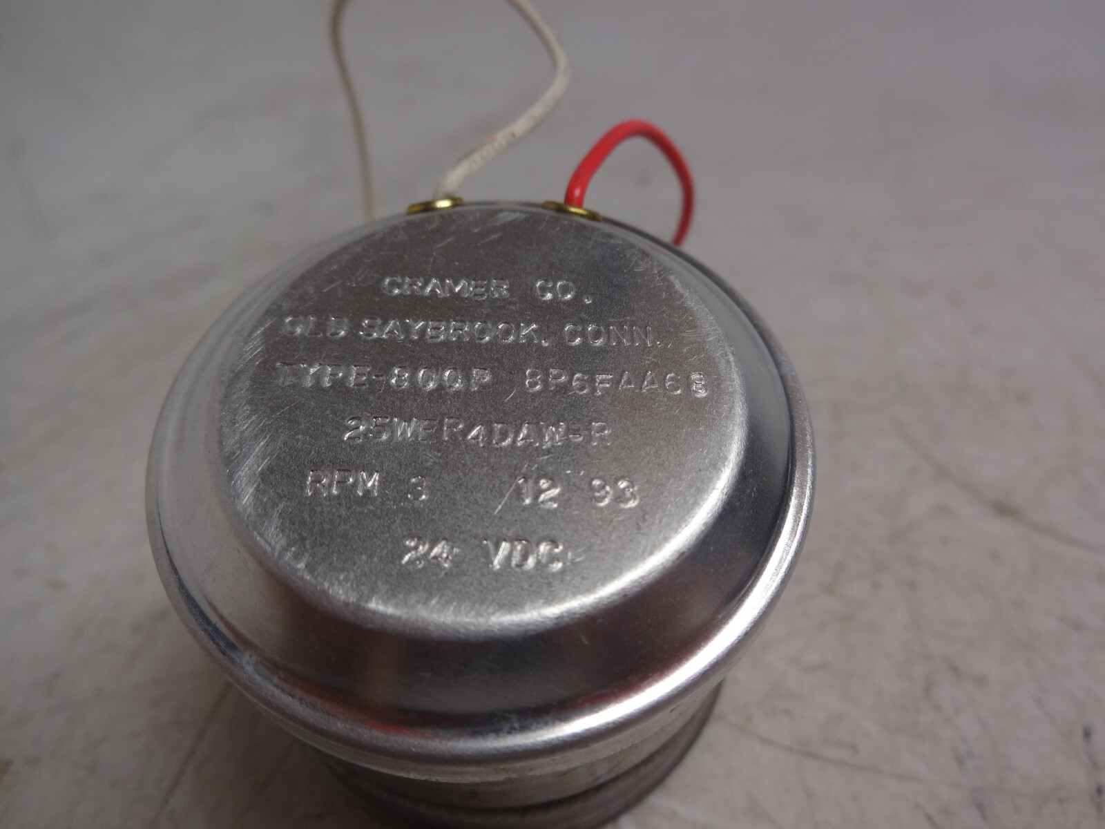 Cramer 800p 8p6faa68 25wer4daw-r Timer Motor 24vdc