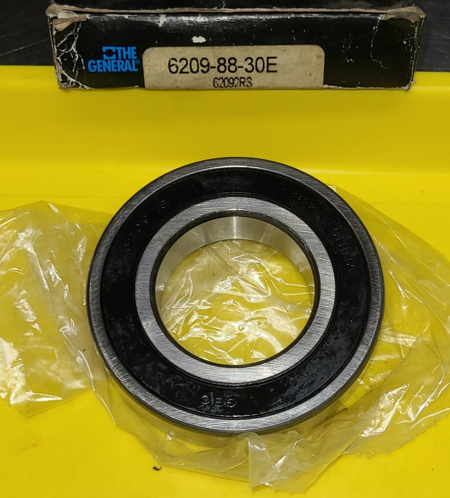 GENERAL BEARING 6209-88-30E Ball Bearing, 45 mm ID, 85 mm OD, 19 mm Width