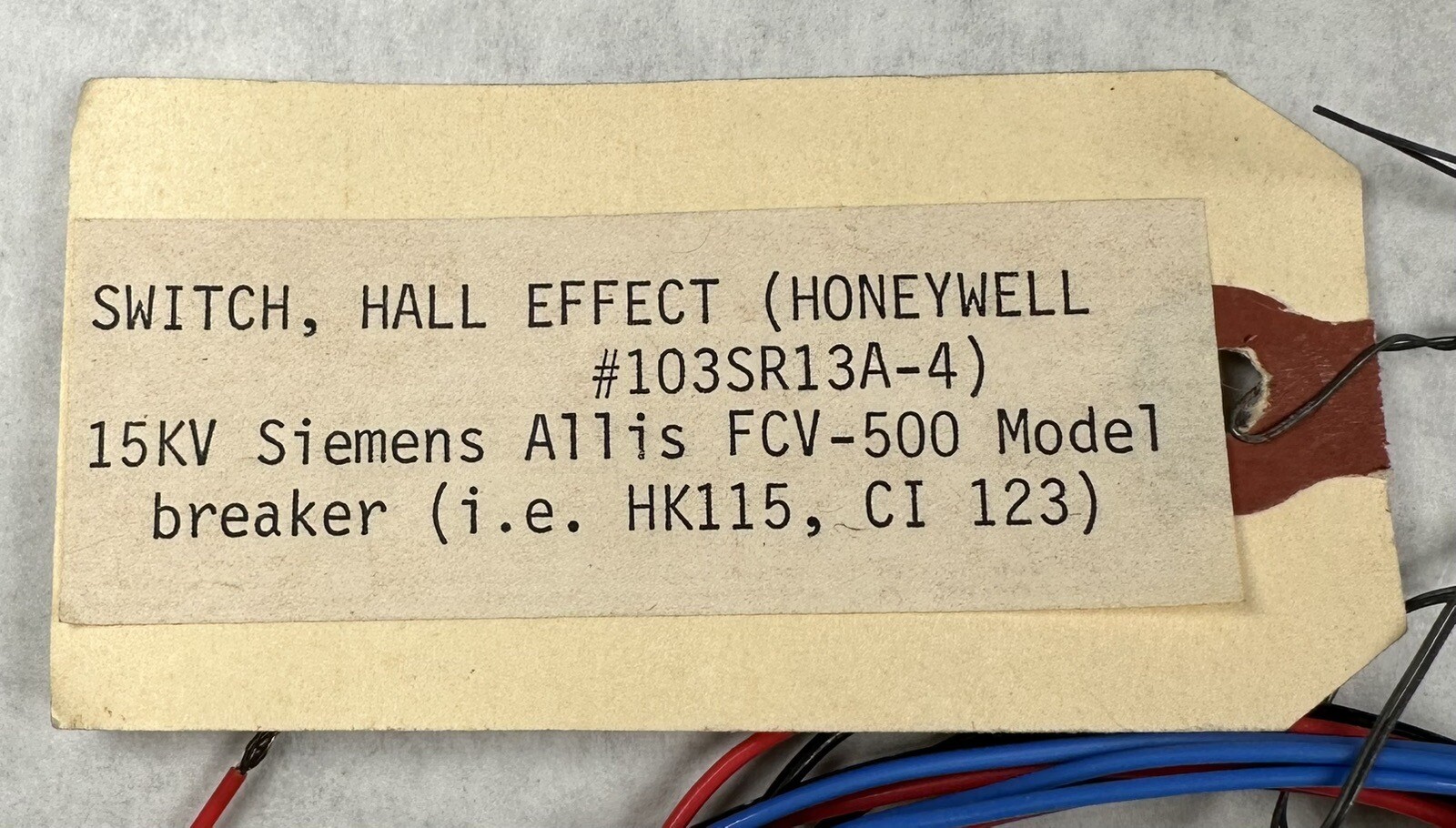 NEW Honeywell Micro Switch 103SR13A-4 Hall Effect Position Sensor Switch, 103SR