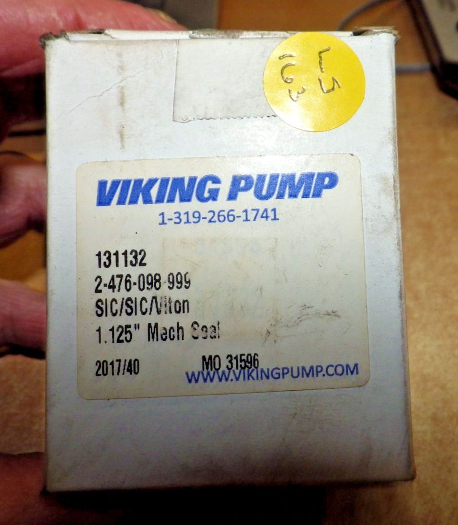 NOS VIKING PUMP 13132 SIC/SIC/VITON/ SEAL 1.125″ MACHINE PUMP SEAL