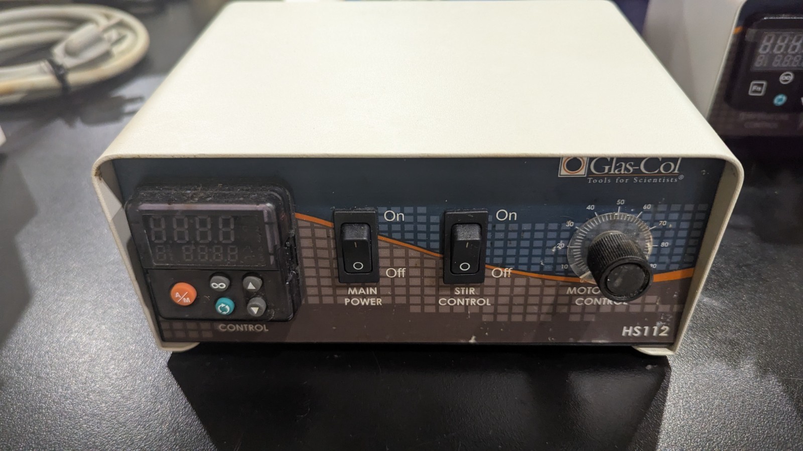 Glas-Col Digital Temperature and Stir Controller 104A HS112 USED