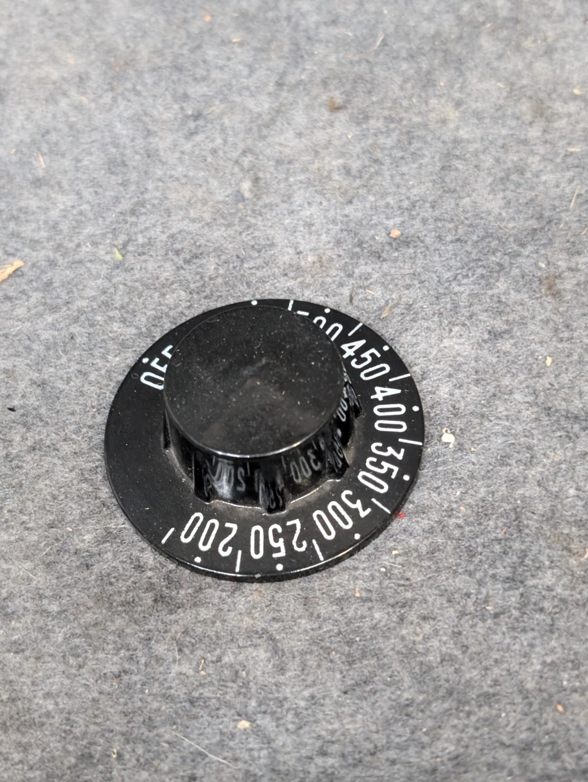 Dial 2-1/4 D Off-550-200 for Hobart 413976-1, Thermostat Dial, NOS