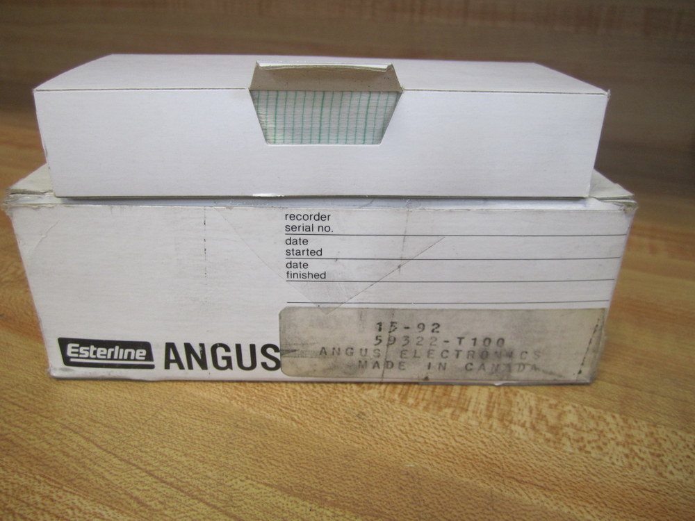 Esterline Angus 59322-T100 Folding Chart Paper 59322T100 (Pack of 6)