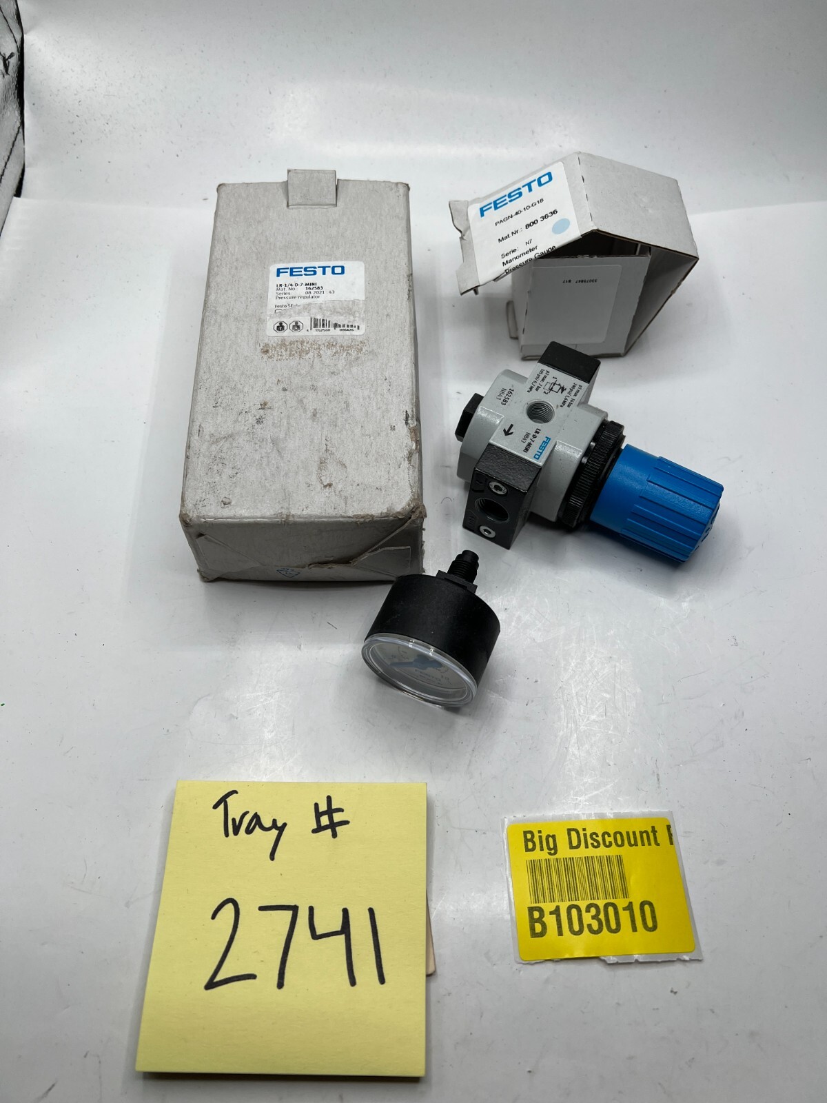 OEM FESTO LR-1/4-D-7 MINI 162583 SERIES C943 PRESSURE REGULATOR