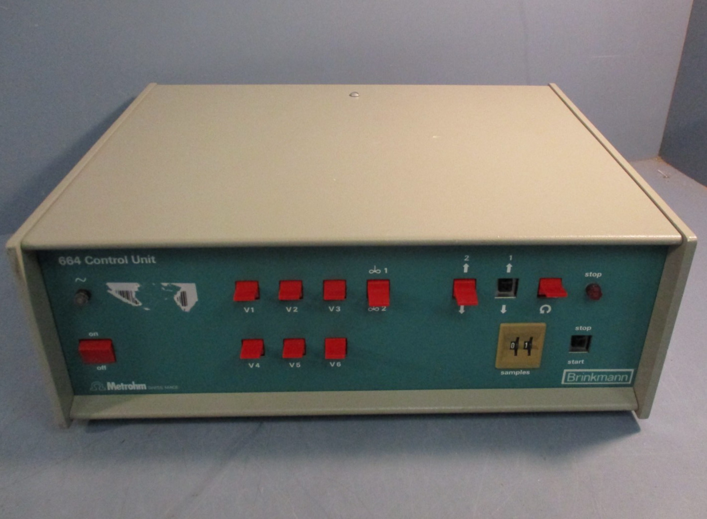 BRINKMANN 664 CONTROL UNIT METROHM 50-60Hz, 100/117V 220/24V S 50 VA, 0.5A 0.25A