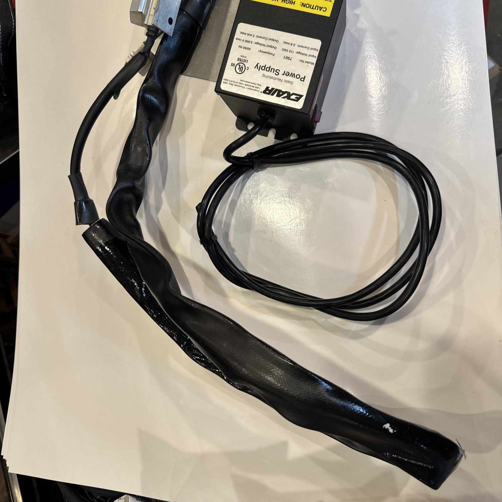 Exair Super Ion Air Knife, 10”+ with power supply
