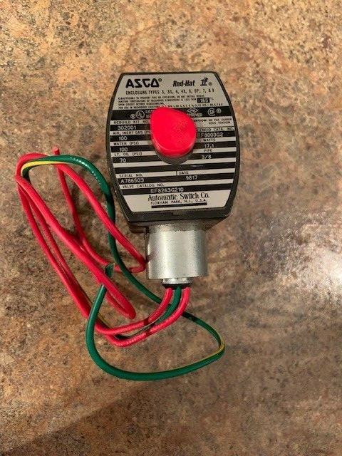 Asco EF8263G210 Solenoid Valve 120V 3/8″ NPT