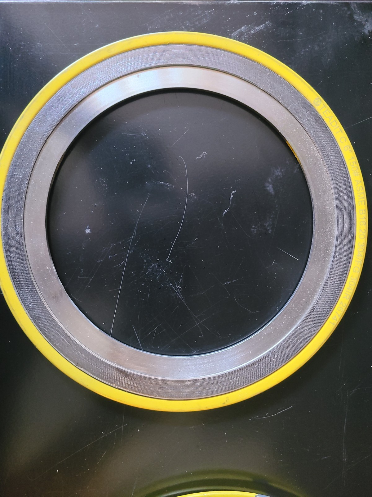 ( Lot of 6) Teadit 6″ 150 304 FG 304 Inner Ring Spiral Wound Gasket Free Ship!