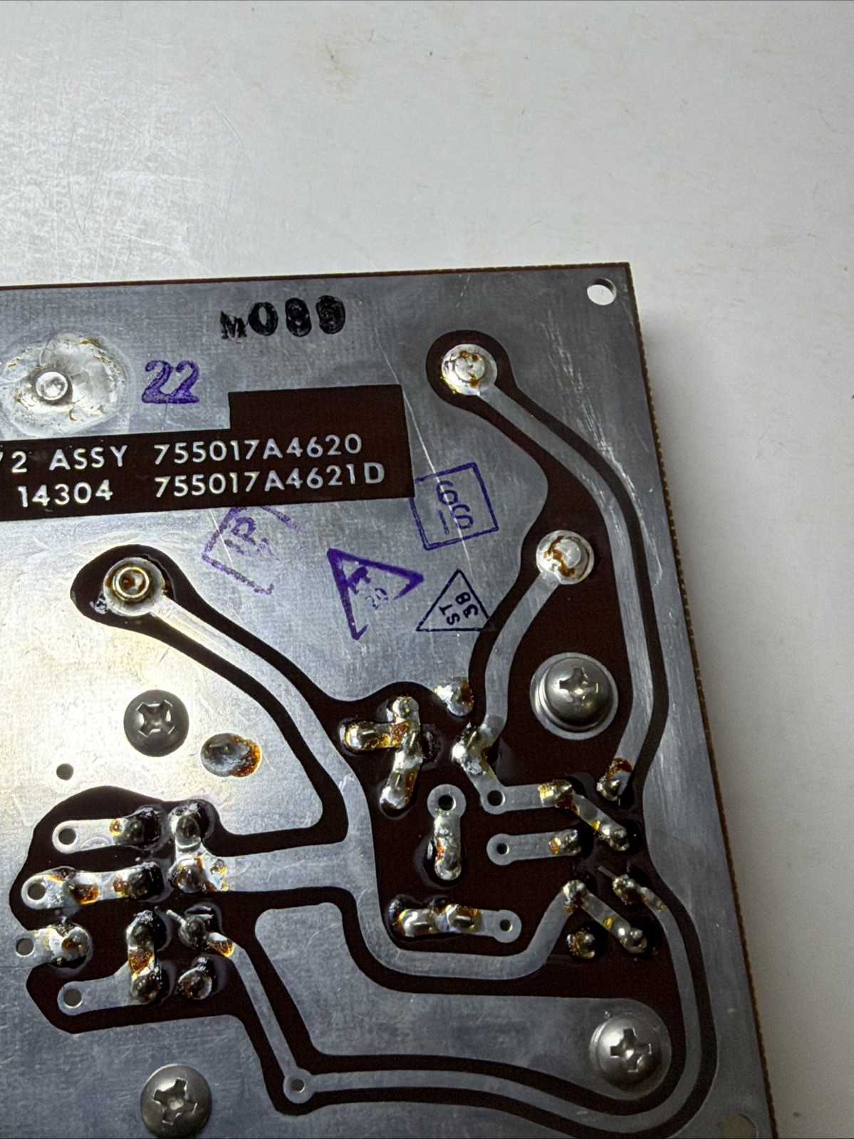 Radio System Circuit Board 80372 ASSY 755017A4620 w/ 2 HI-G RELAYS Mil Surplus!