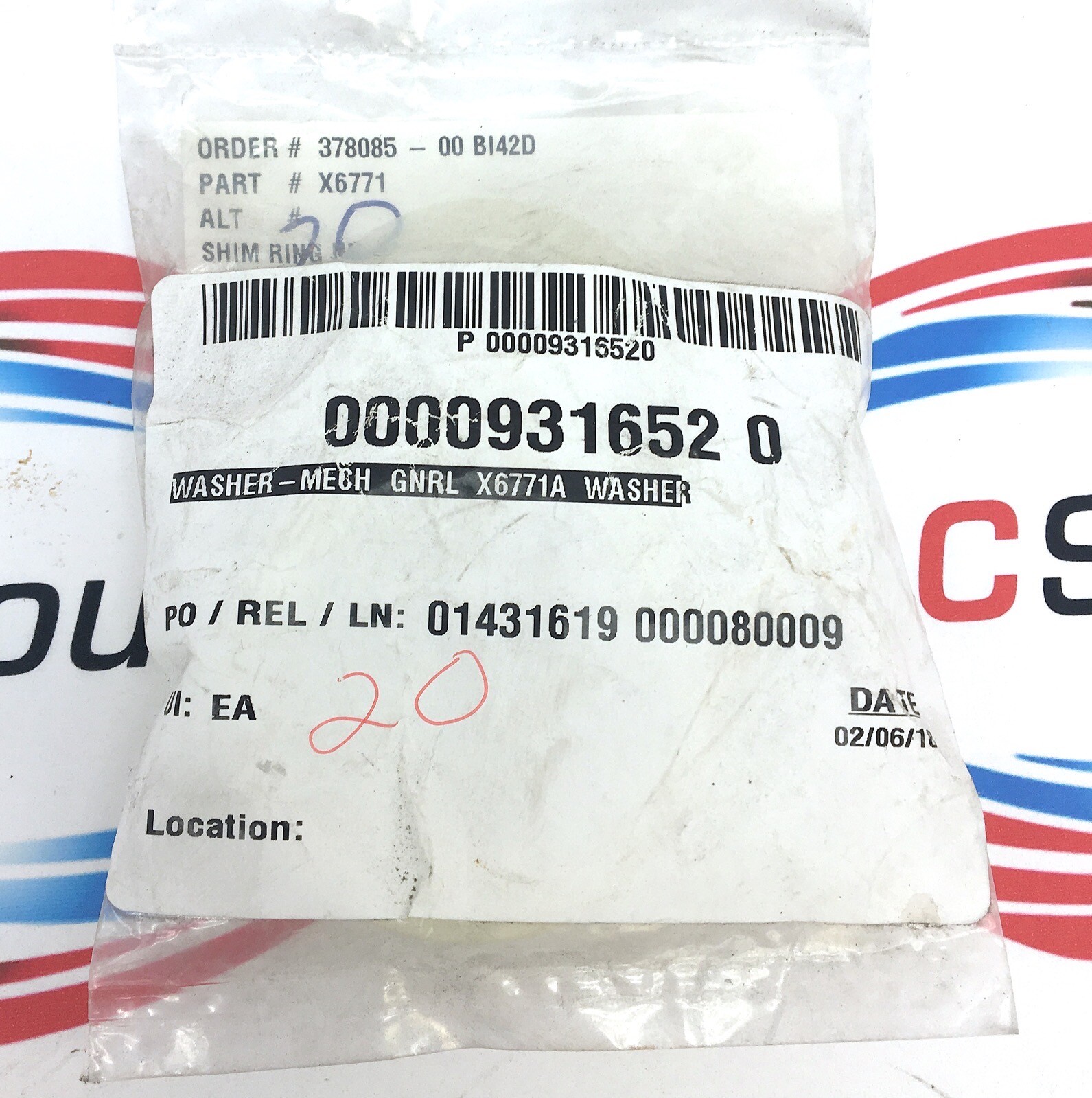 X6771A SHIM RINGS MULTI-PACK