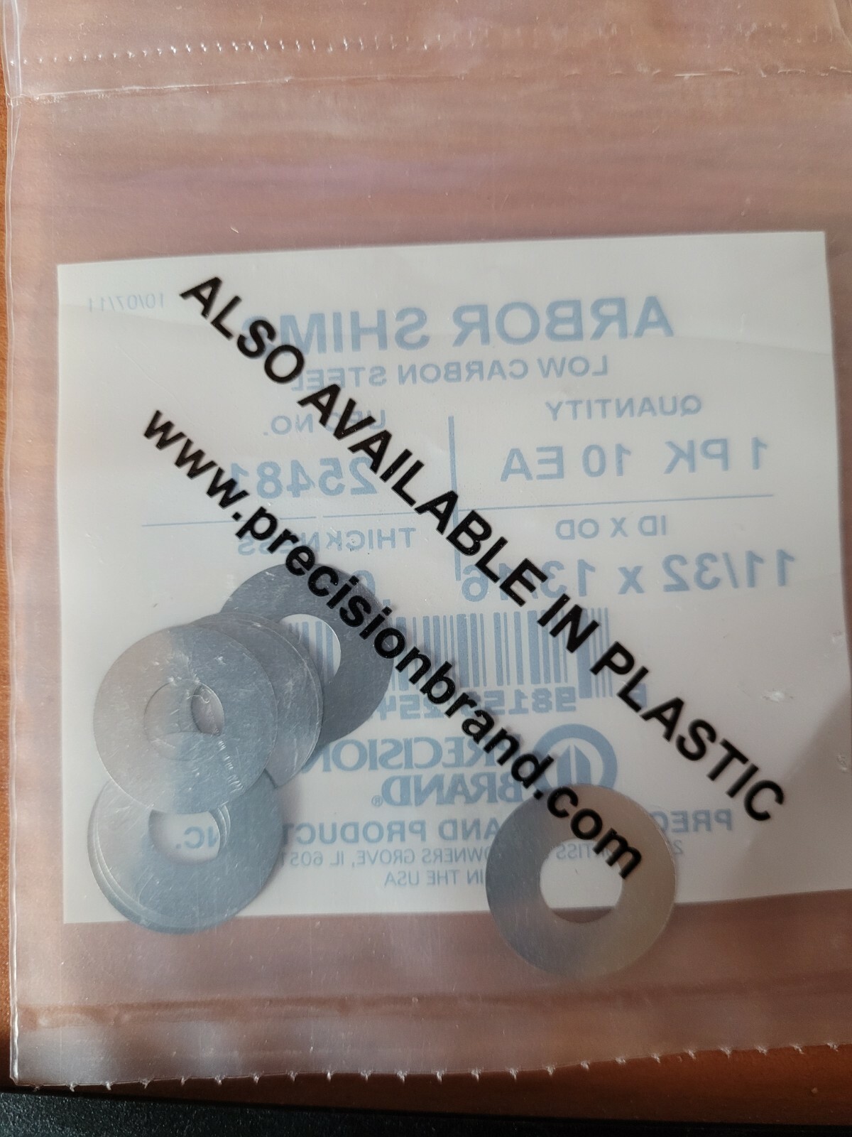 Arbor Shims – Low Carbon Steel 25481