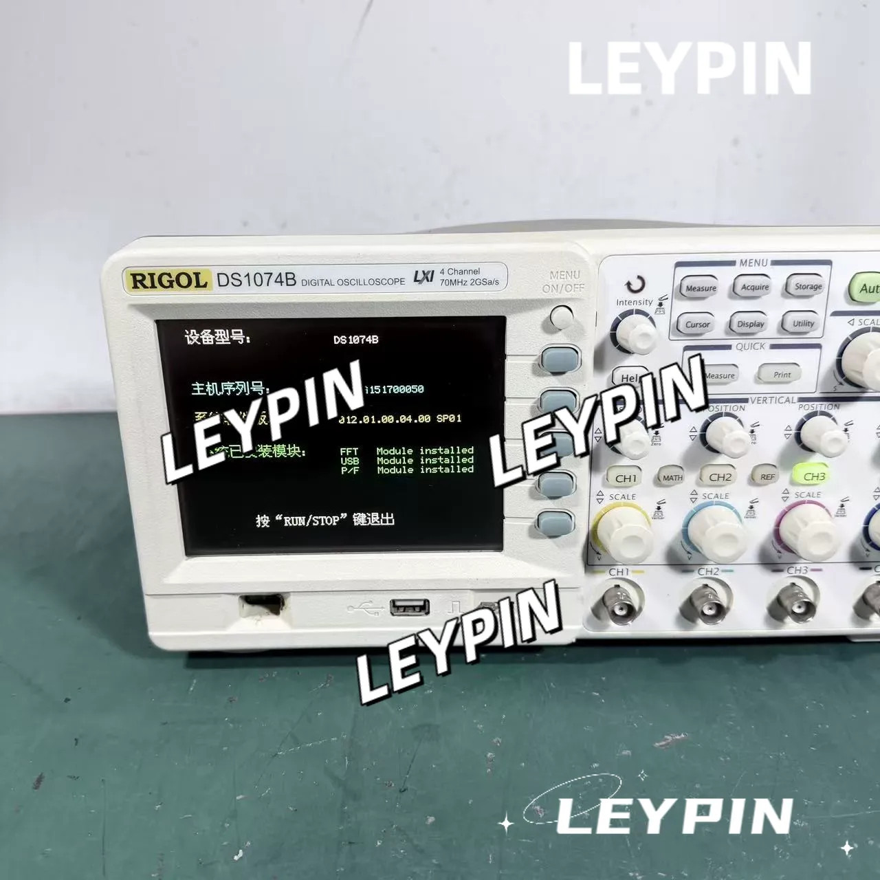 1pcs RIGOL DS1074B oscilloscope, 70MHz, 2GSa/s four channel