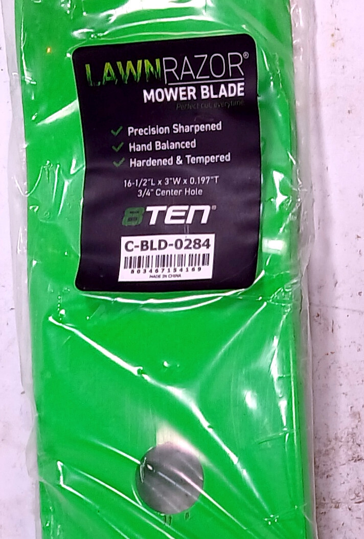 1 NEW 8TEN C-BLD-0284 1004772 LAWNRAZOR HIGH LIFT BLADE NNB ***MAKE OFFER***
