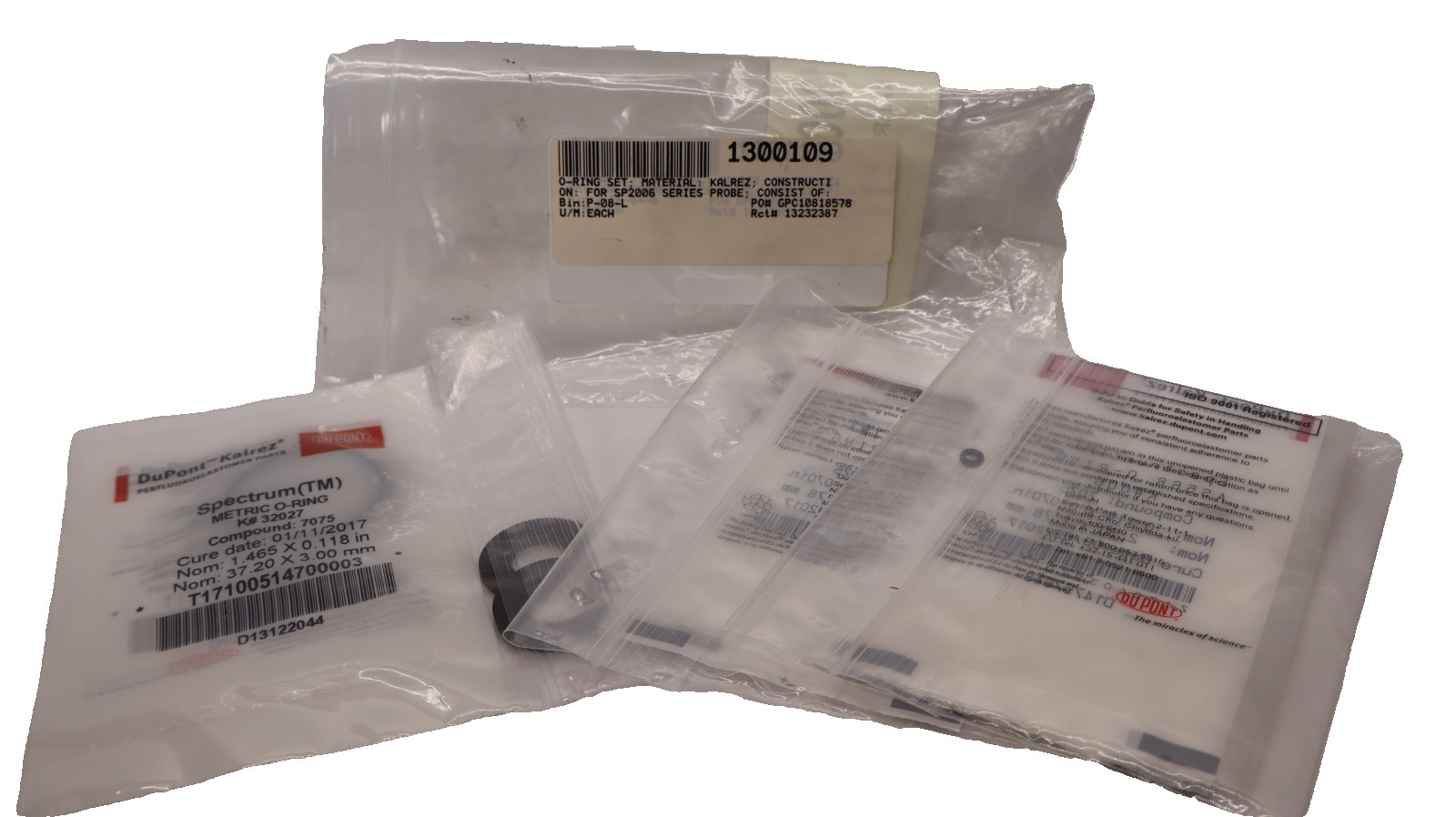 DuPont Kalrez 1300109 O-Ring Kit for SP2006 Series Probe (New – kit)