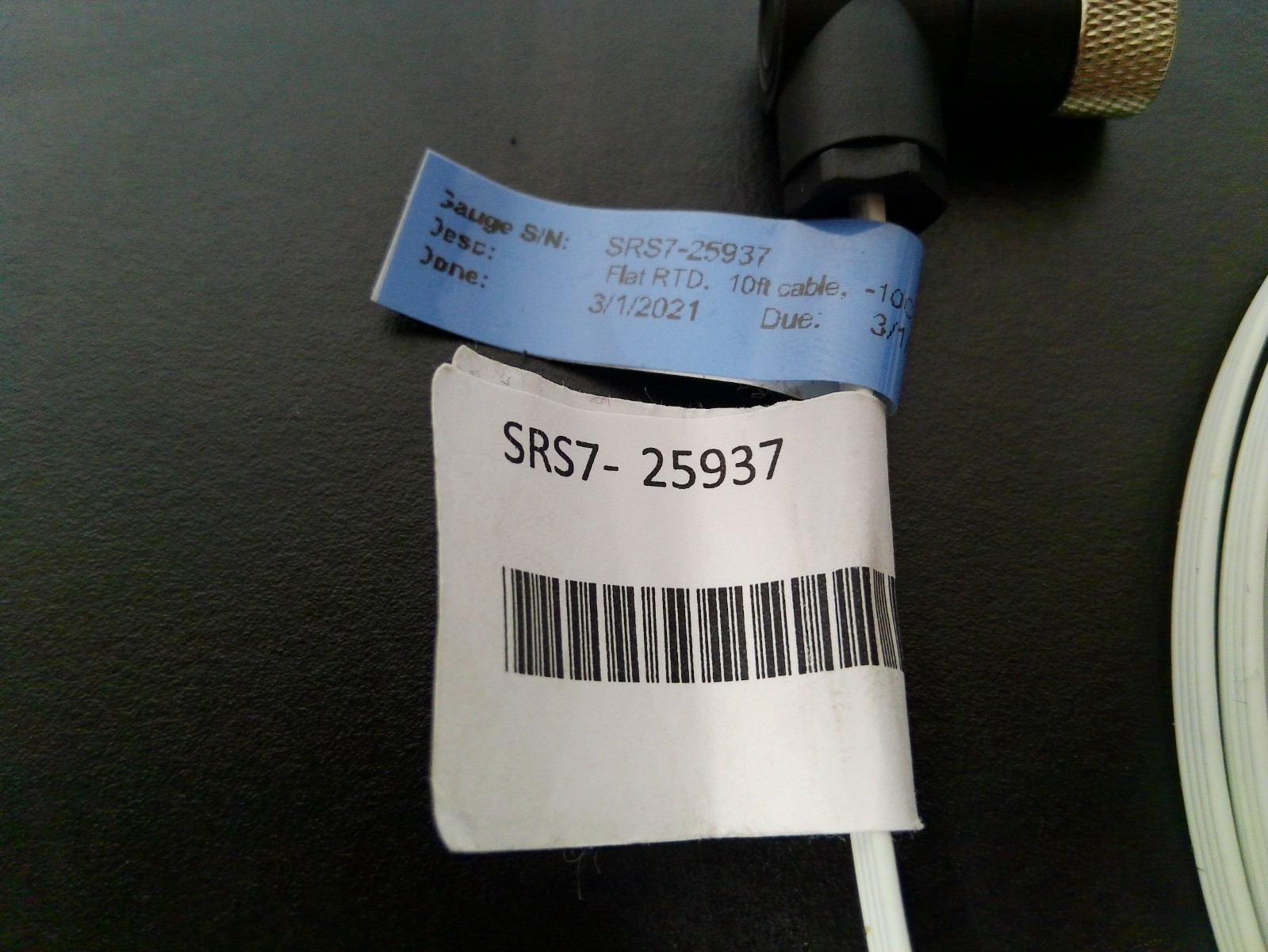 SensoScientific RTD Temperature Probe SRS7-25937 10ft Cable