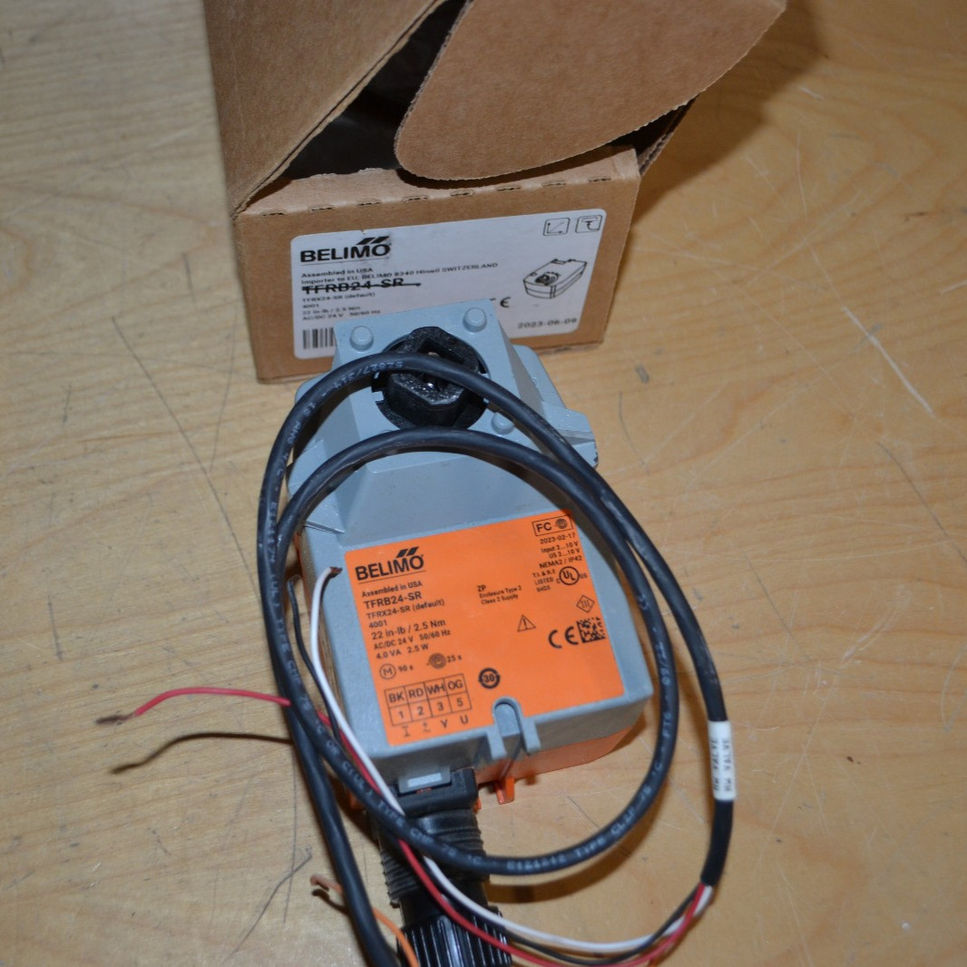 2 ~ Belimo ~ TFRB24-SR ~ Valve Actuator, Spring return, AC/DC 24V ~ Used
