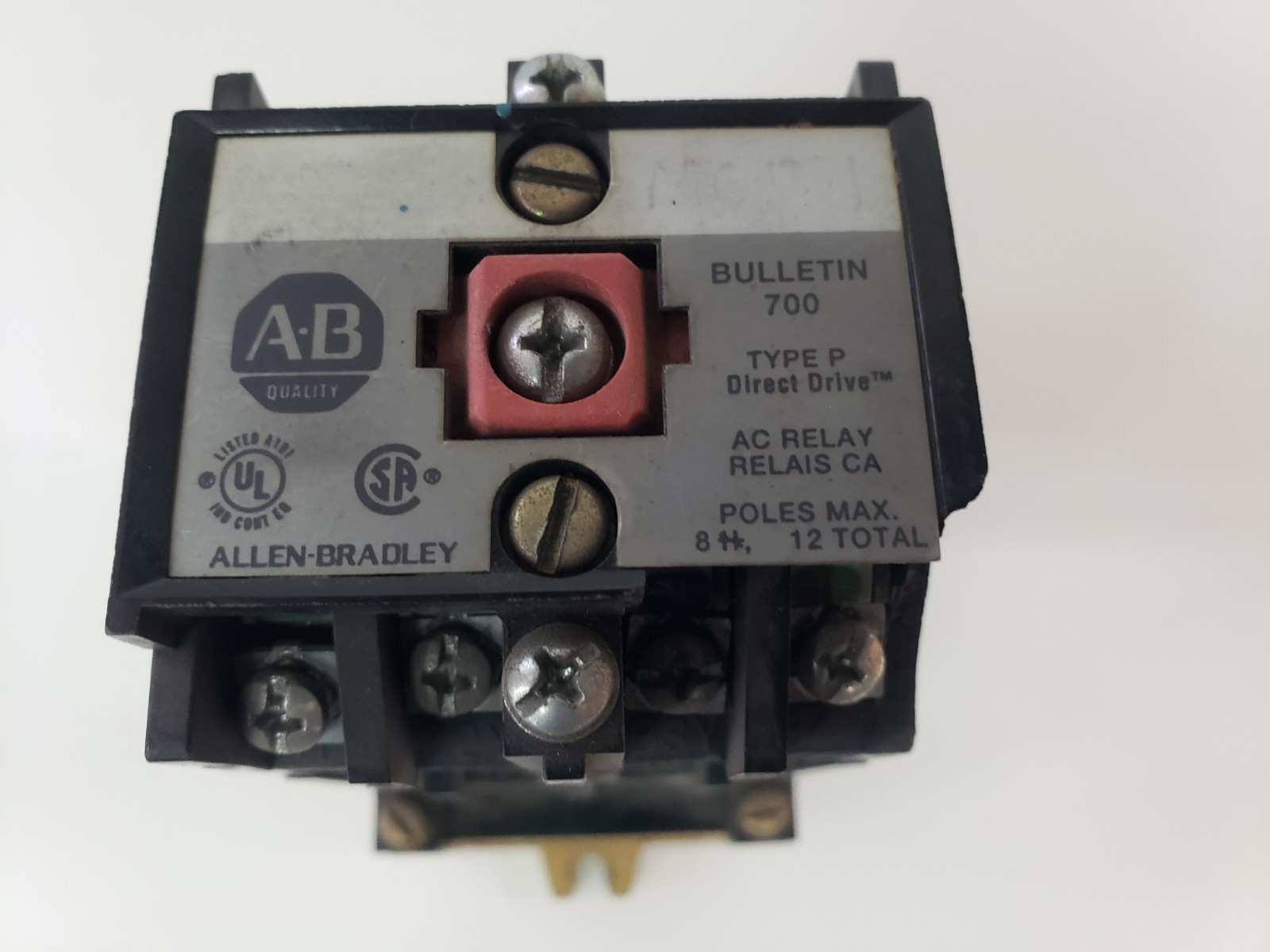 Allen-Bradley 700-P400A1 Ser. B Relay 700-PB40 120v