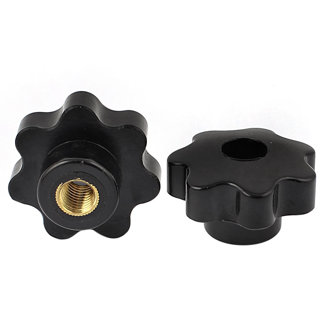 M10x50mm Brass Thread Star Head Clamping Knob 2pc