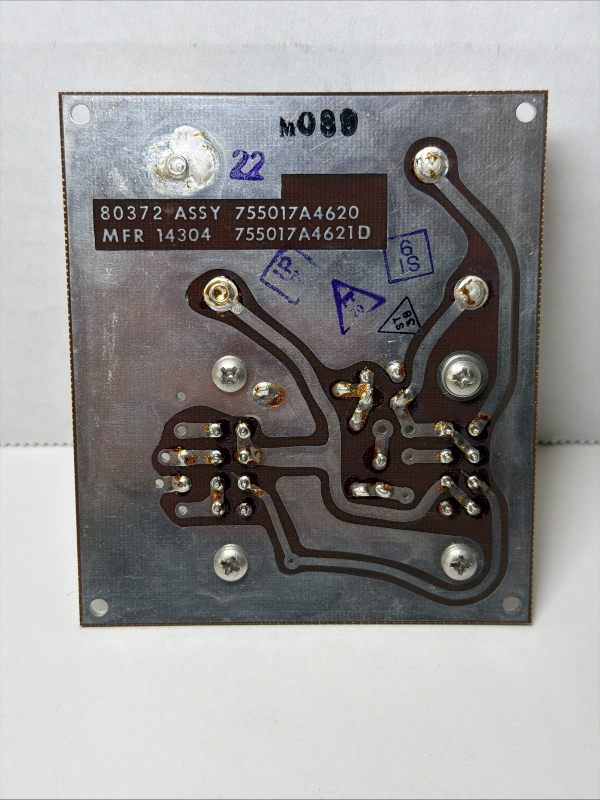 Radio System Circuit Board 80372 ASSY 755017A4620 w/ 2 HI-G RELAYS Mil Surplus!