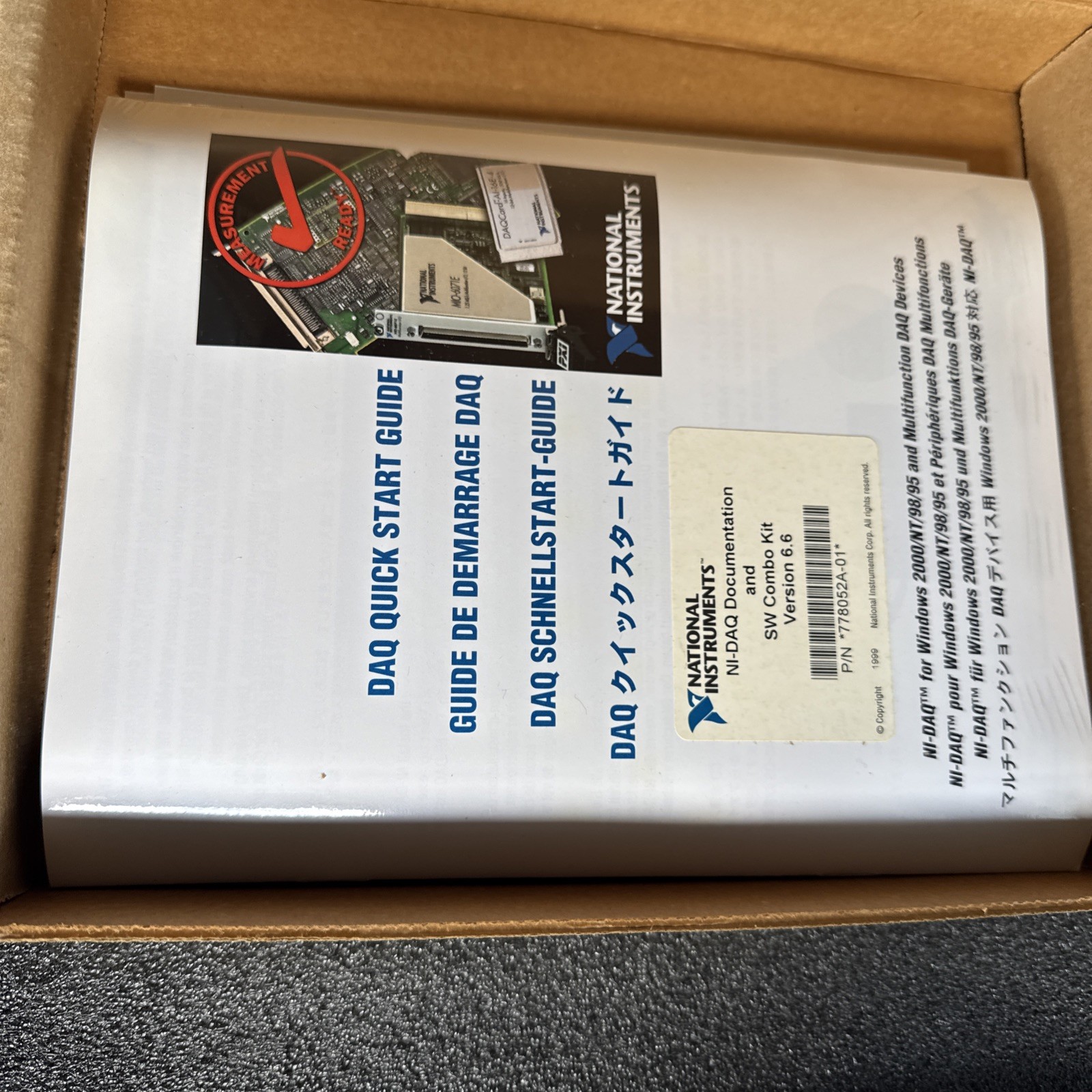 National Instruments LAB-PC-1200 183008H-01 777227-01 AND NI-DAQ SW – Expedite