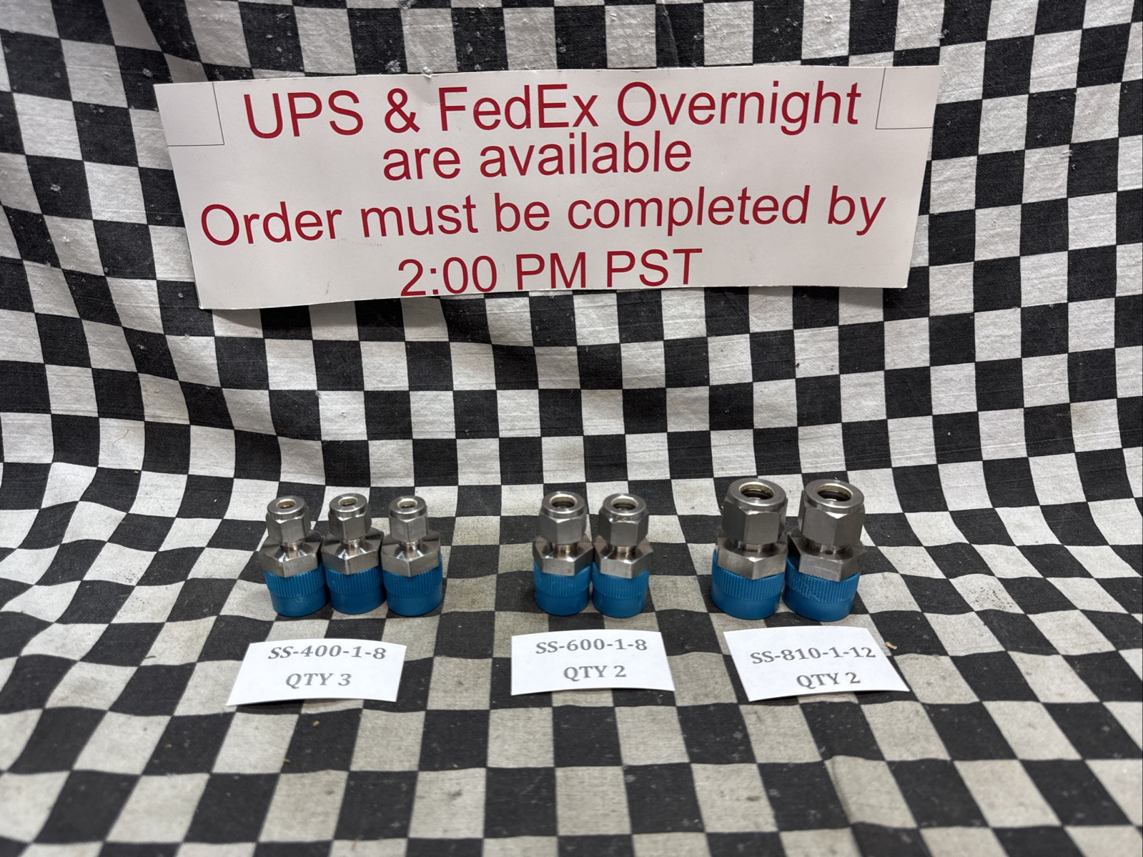 SWAGELOK SS-810-1-12 SS-600-1-8 SS-400-1-8, Male Connector, LOT OF 7 SHIPSAMEDAY