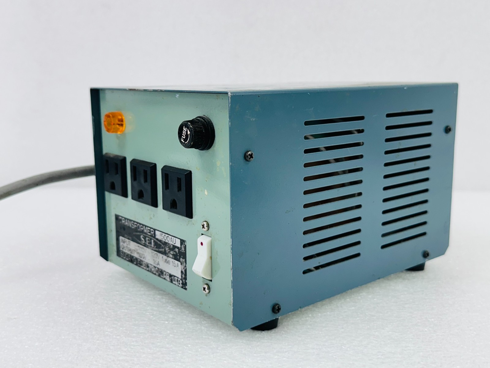 SUGANO ELECTRIC LAB 1500AU Transformer 110V – 120V TO 100V 15A FREE SHIPPING 🚚