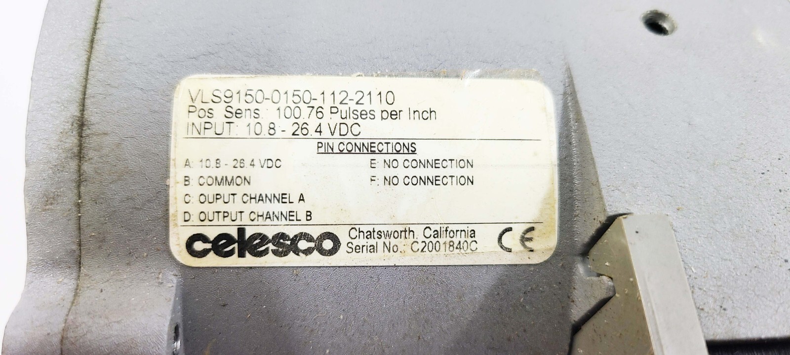 TE Connectivity CELESCO CABLE TRANSDUCER VLS9150-0150-112-2110 100.76 Pulses PI