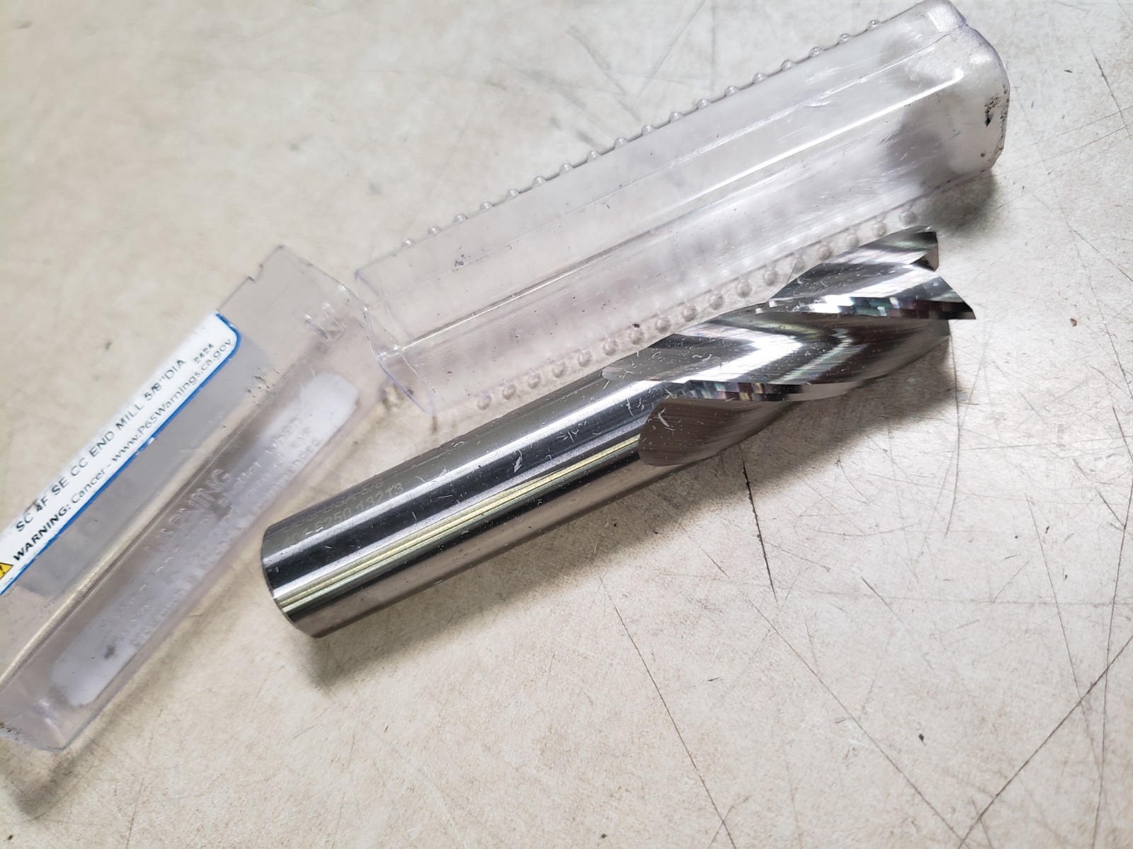 Osg 404-6250 Carbide End Mill, 404, 5/8 D, 1-1/4 Cut L
