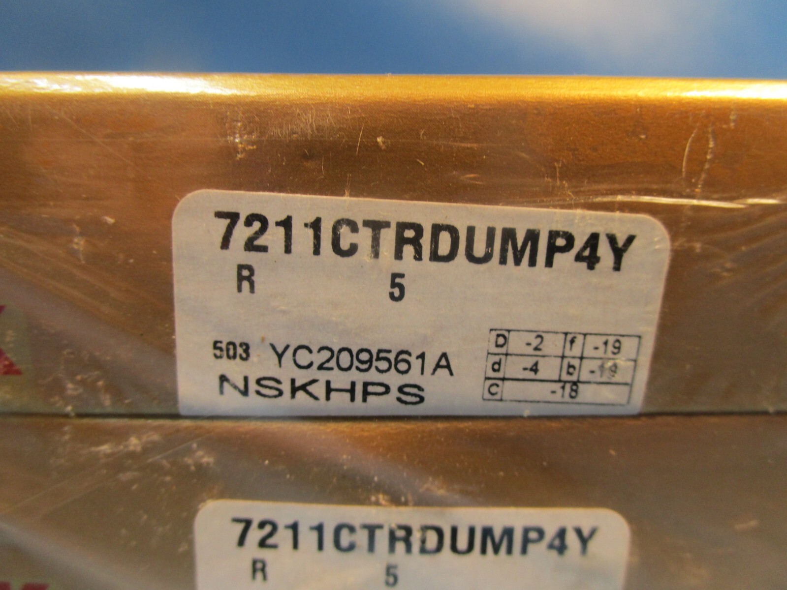 NSK 7211CTRDUMP4Y, 2 (1 Pair) Bearings, Super Precision Angular Contact