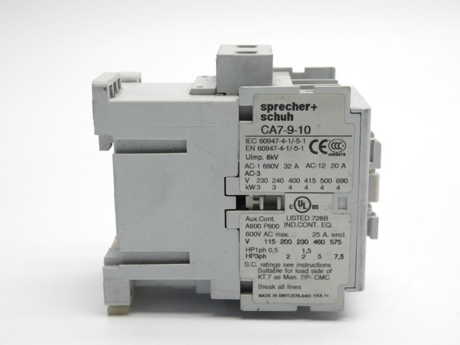 SPRECHER+SCHUH CA7-9-10 110/120V 32A UNMP