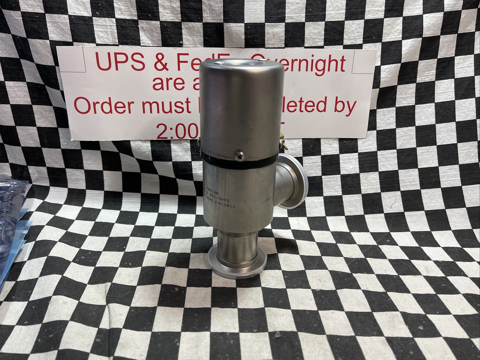 VARIAN 851-5095, 8515095, ANGLE VALVE KF-40, NW-40, QF-40, SHIPSAMEDAY