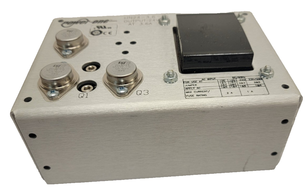 Power-One HN24-3.6-AG Power Supply, AC-DC,24V,3.6A,100-264V In, Open Frame