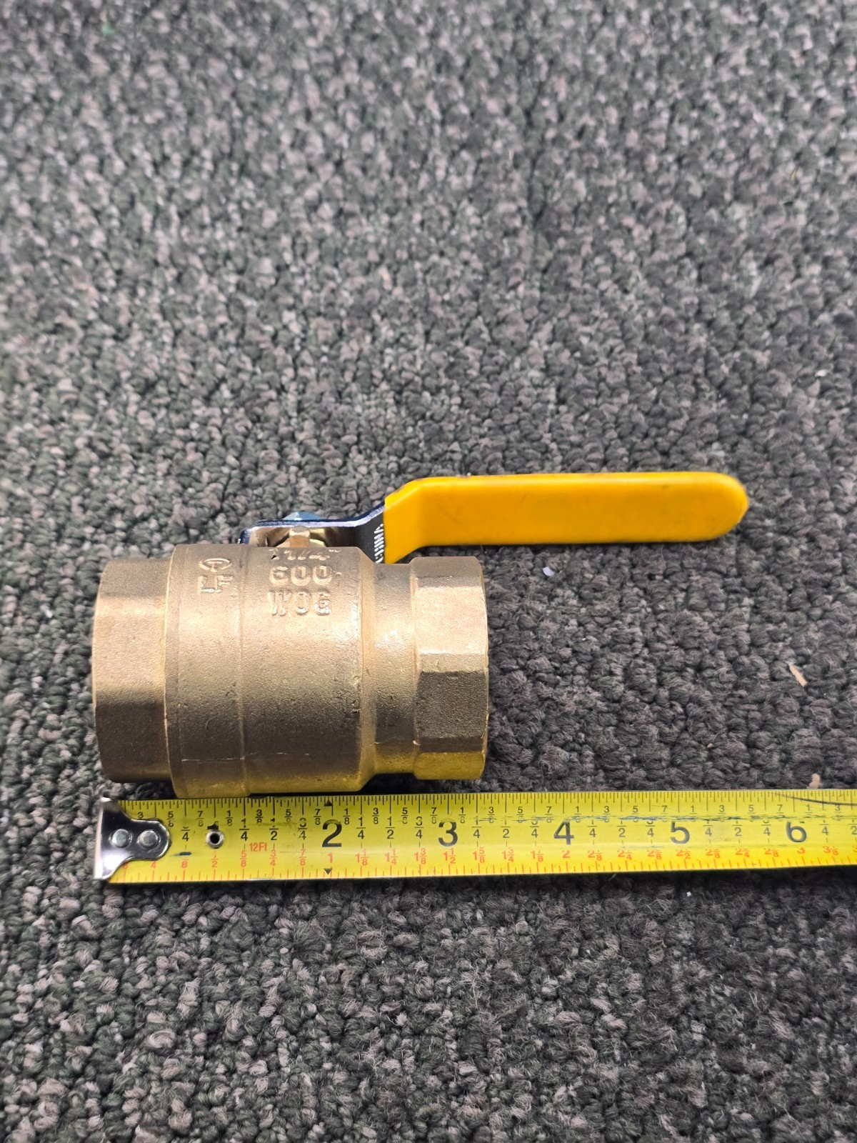 (QTY 2) BLUEFIN 1-1/4” 600WOG BRASS FULL PORT BALL VALVE