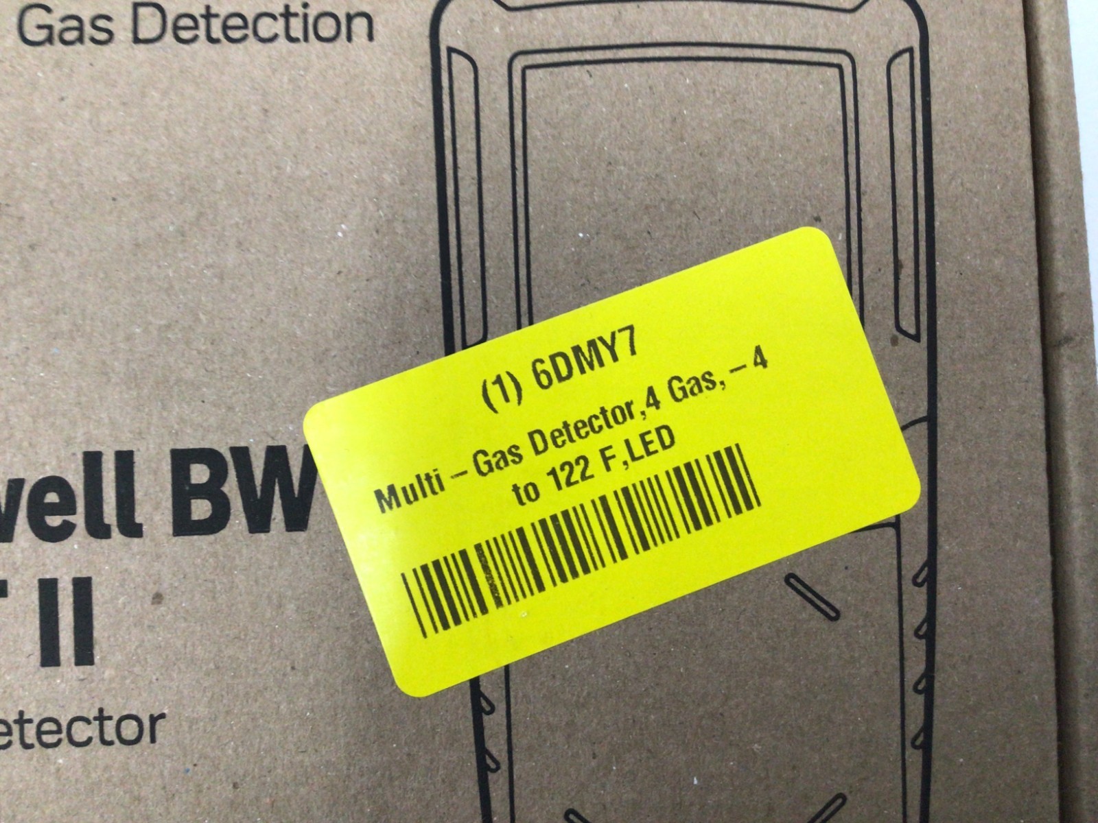 HONEYWELL XT-XWHM-Y-NA Multi-Gas Detector,4 Gas,-4 to 122 F,LED (S1K1)